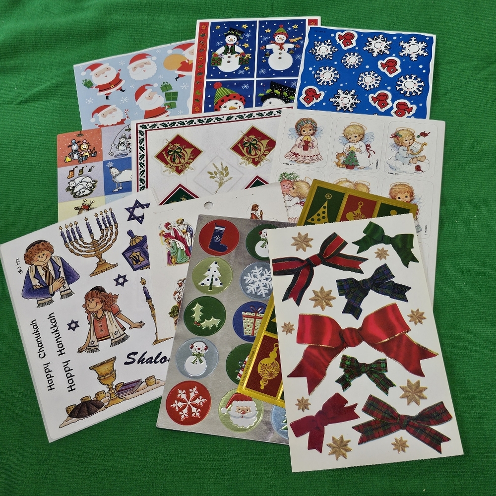 CH3:  Christmas Sticker Bundle  - 11 Sheets - American Greetings Hallmar…